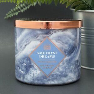 BBW Amethyst Dreams White Barn Bath & Body Works 3 Wick Candle